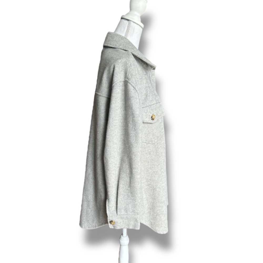 Gray Button-Up Jacket - Picture 3 of 5